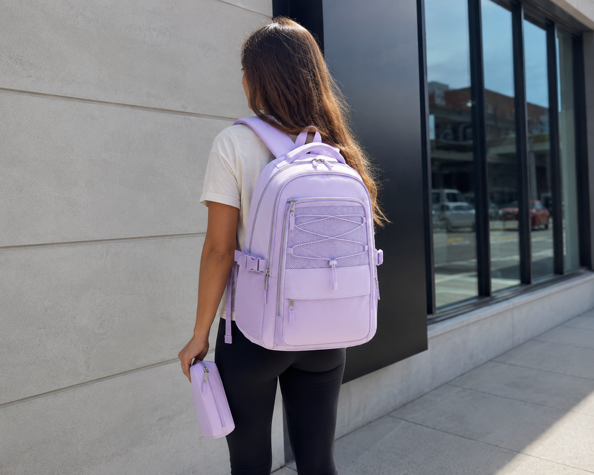 Bright Pack 3-Piece Waterproof School Backpack Set