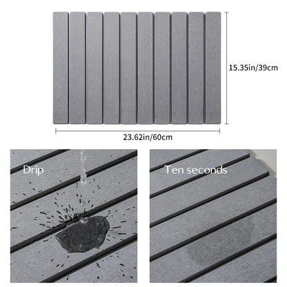 Instant-Dry Foldable Stone Kitchen Mat