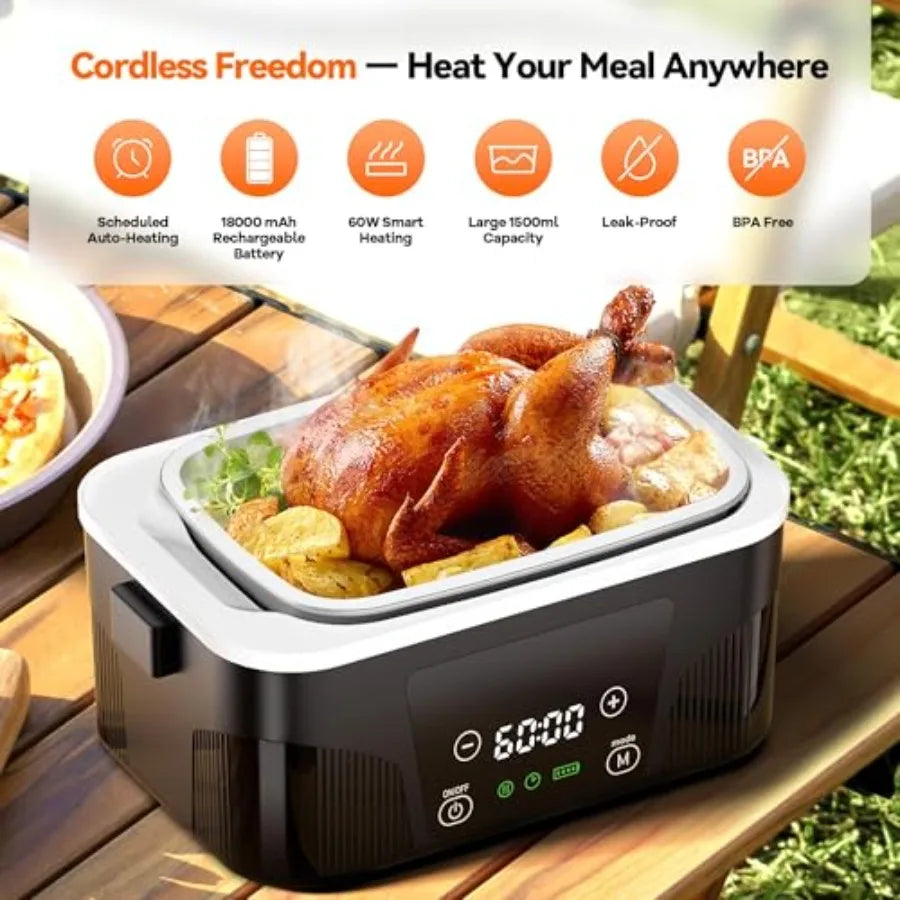 Premium Cordless Scheduled Meal Warmer
